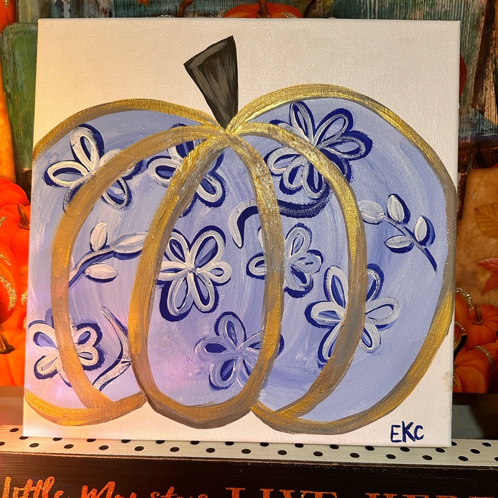 Pumpkin Painting Home Decor